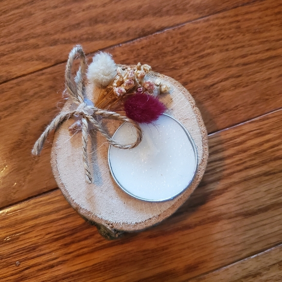 Sold---Wood and candle decoration - Picture 6 of 6